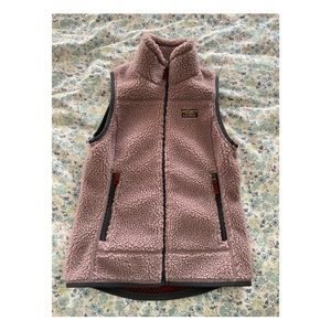 L.L. Bean lilac sherpa fleece vest